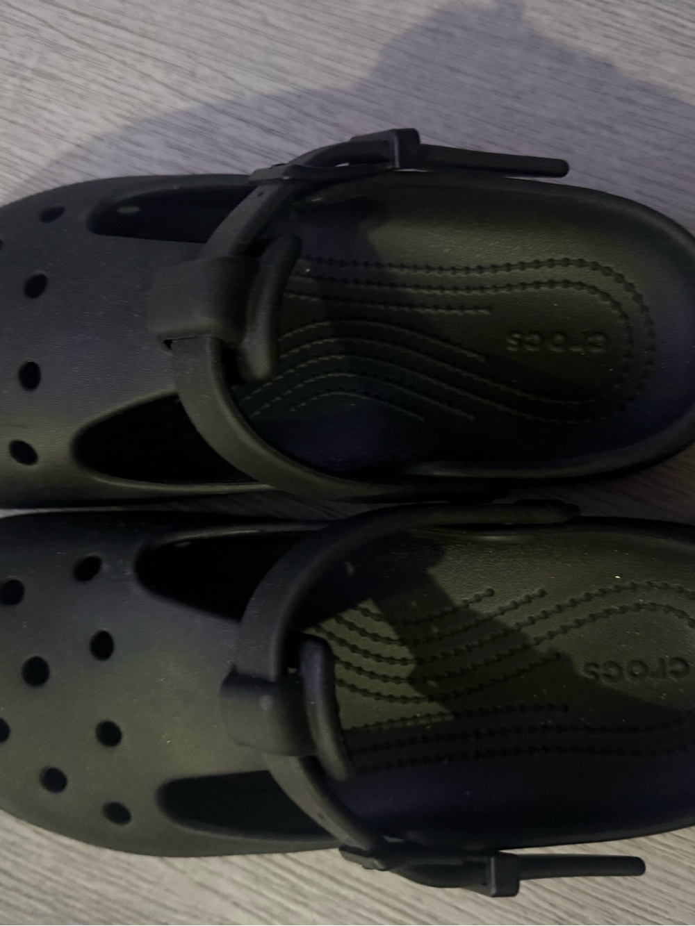 Black Closed-Toe Mary Jane Crocs - Picture 6 of 9